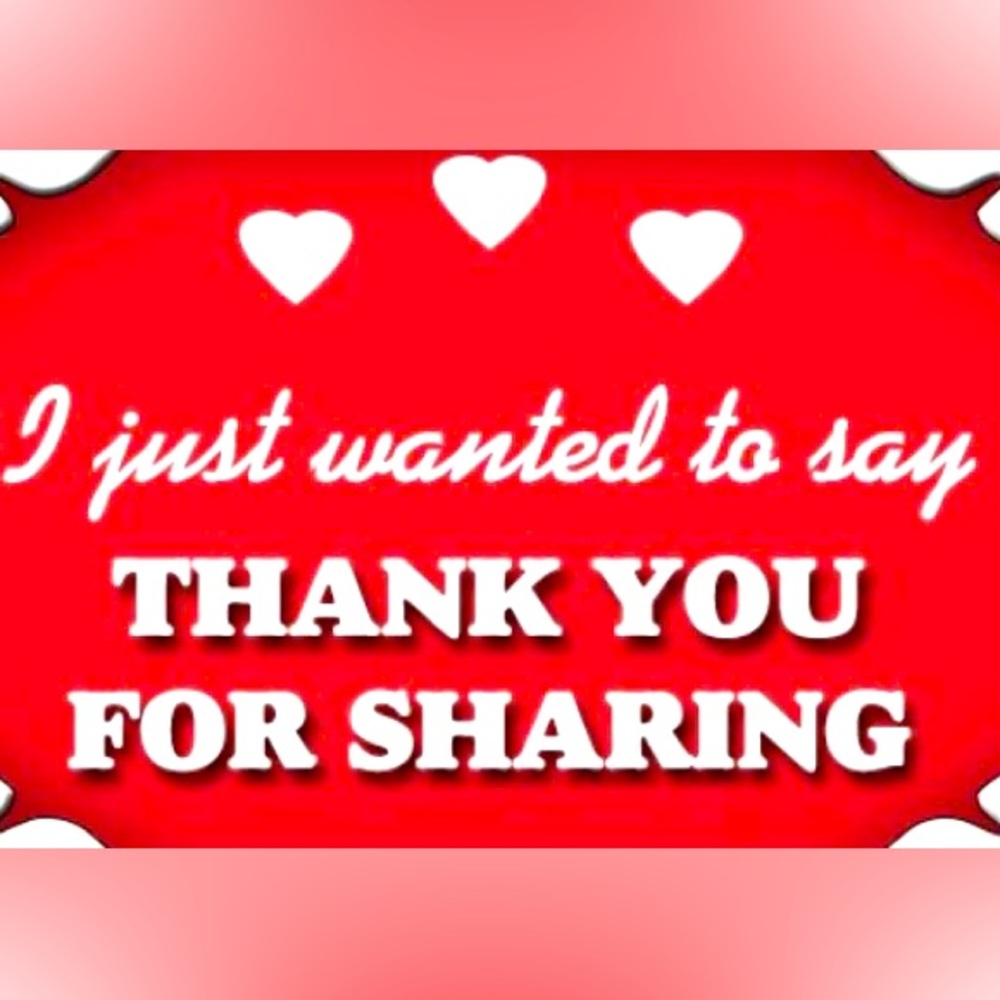 Thanks for all the shares & support 🥰